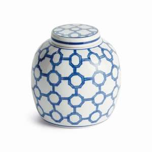 Barclay Butera Dynasty Link Lidded Jar