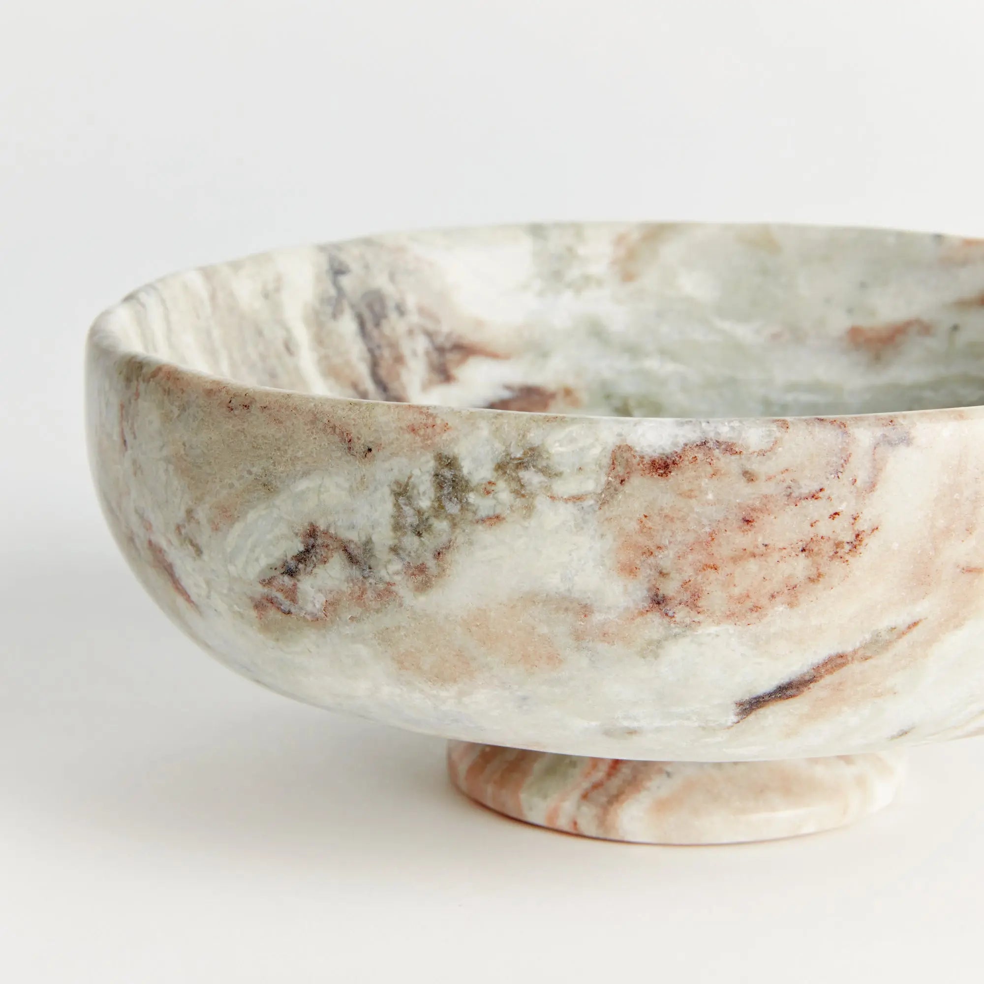 Villa Decor & Design Josephine Marble Footed Bowl - Thumbnail 2