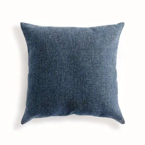 Bevin Indoor-Outdoor Pillow - Dark Blue Jacquard | Recycled Fiber Insert Napa Home & Garden