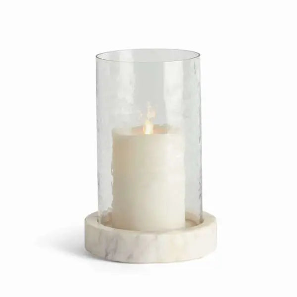 Claire Hurricane (Small or Large) | Hammered Glass Candle Hurricane