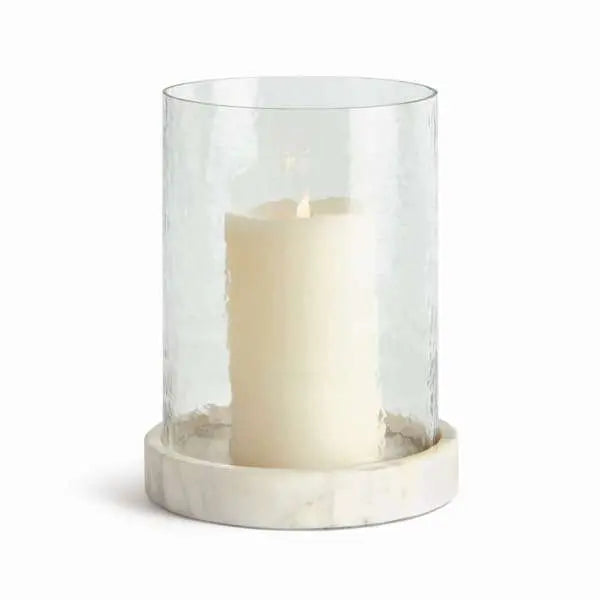 Claire Hurricane (Small or Large) | Hammered Glass Candle Hurricane