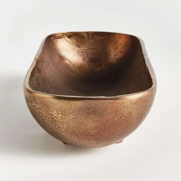 Brandon Decorative Bowl - Cast Aluminum | Antique Brass - Villa Decor & Design