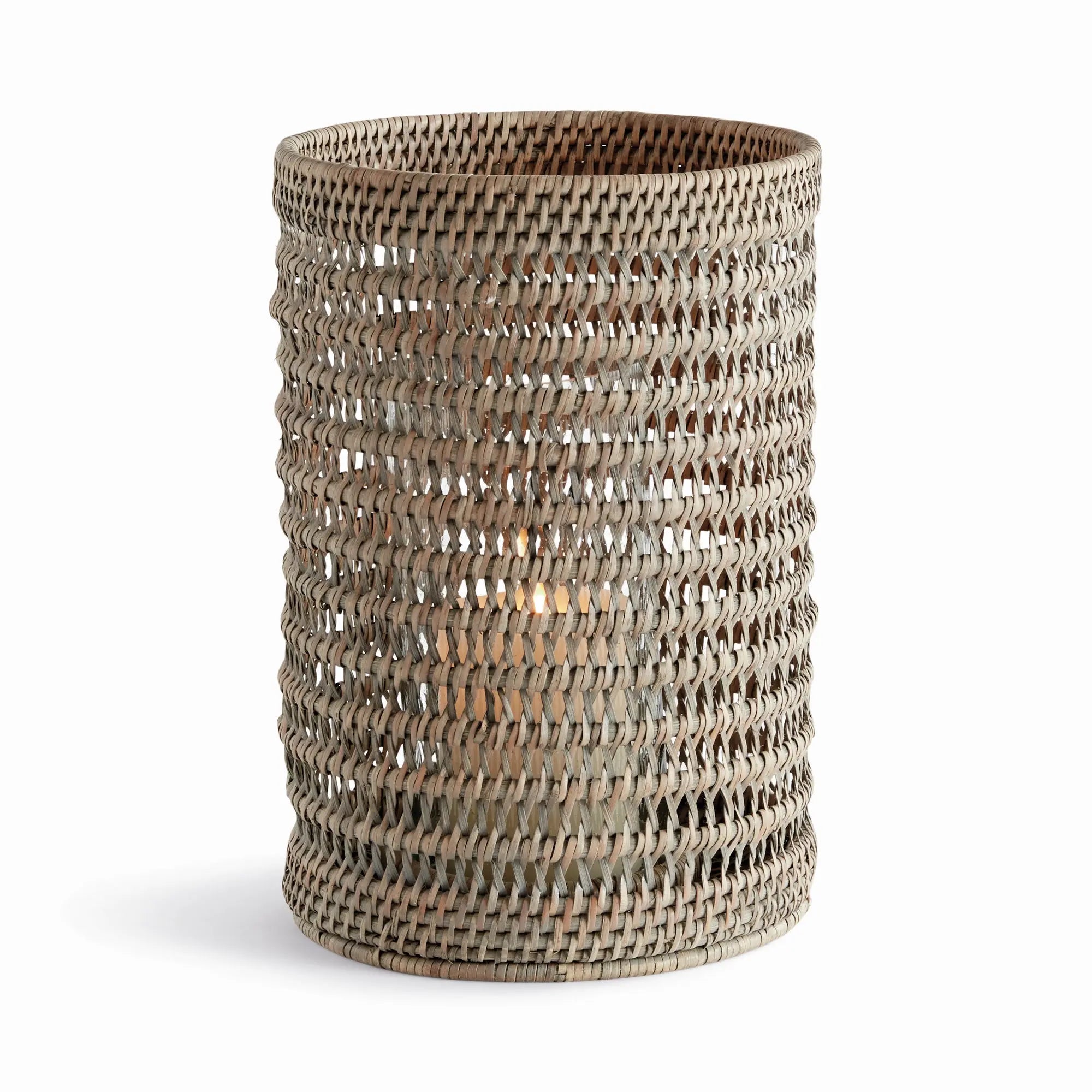Burma Rattan Hurricane - LARGE, Gray wash