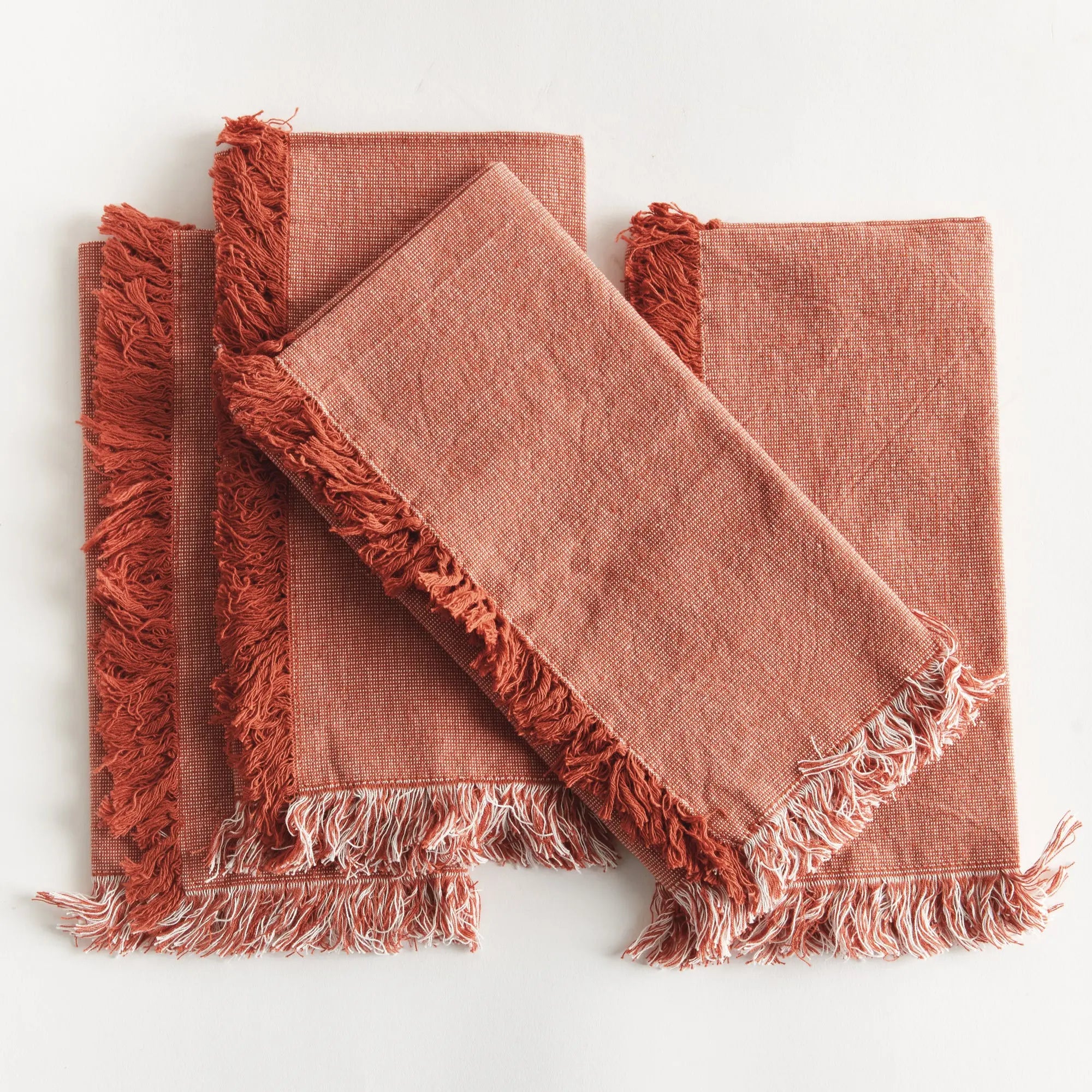 Aura Cotton Dinner Napkins - Set of 4 | Soft, Durable & Machine Washable - Villa Decor & Design