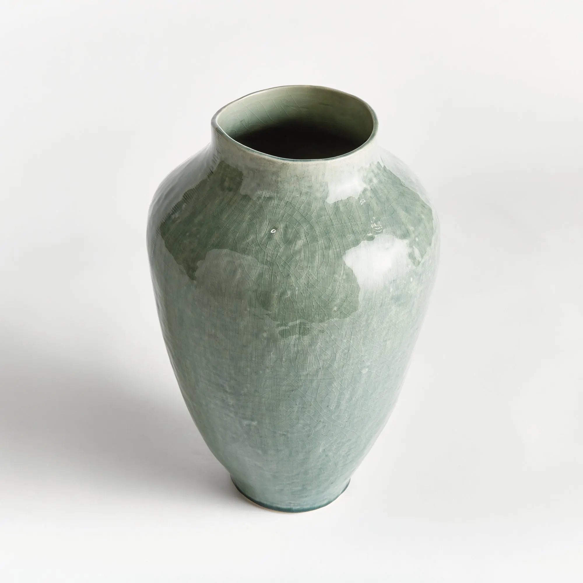 Barclay Butera Ojai Vase LARGE - SAGE