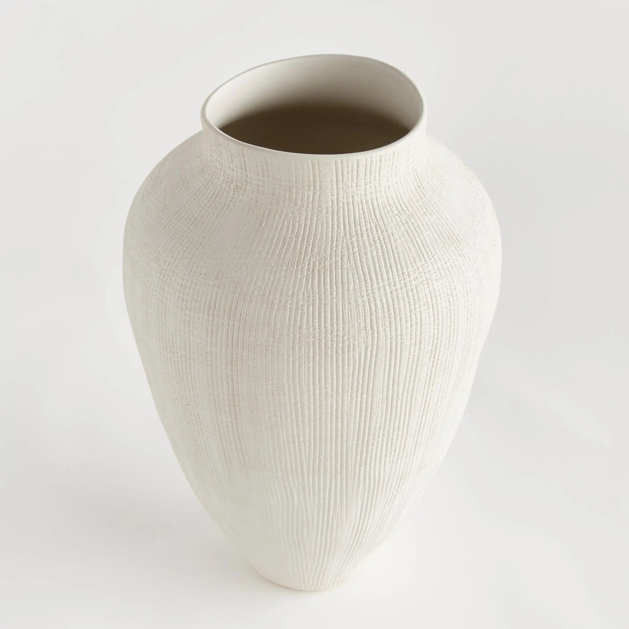 BARCLAY BUTERA OJAI VASE LARGE - WHITE