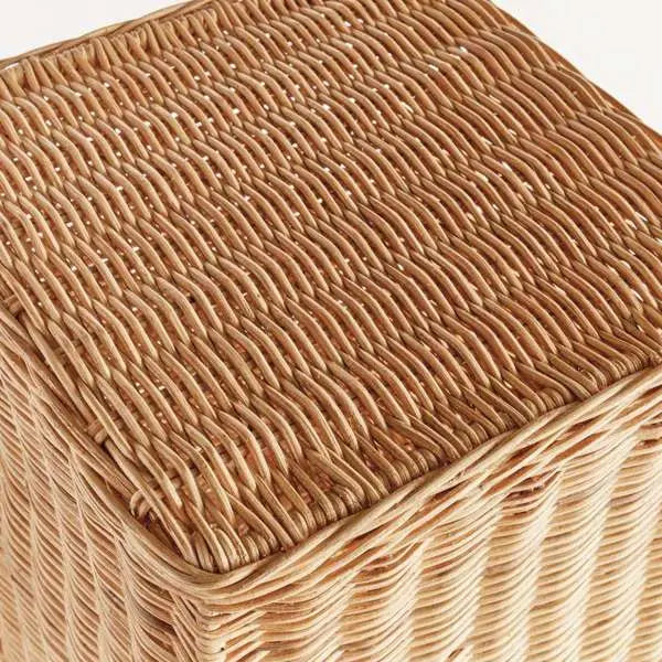 Charleston Rattan Pedestal Tall – Cream, Tan or Black