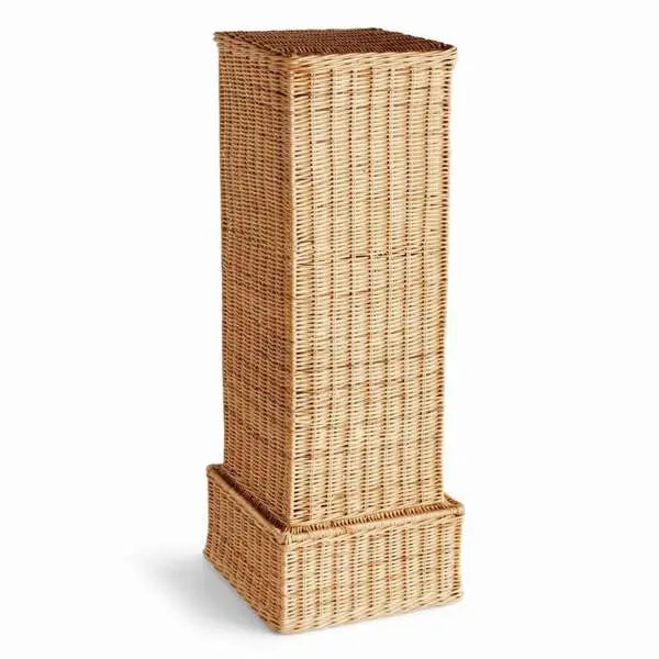 Charleston Rattan Pedestal Tall – Cream, Tan or Black