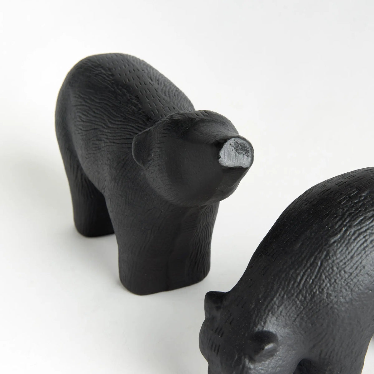 Koda Bear Sculptures Set of 2 – Black