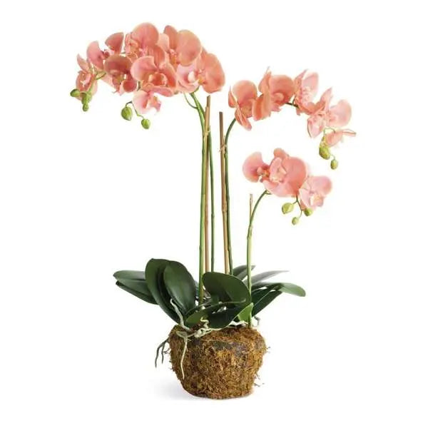 Pink Faux Phalaenopsis Orchid Drop In Arrangement