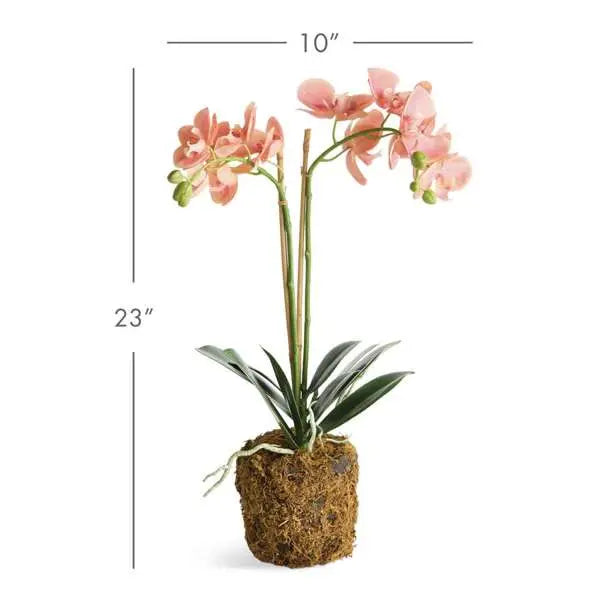 Pink Faux Phalaenopsis Orchid Drop In Arrangement