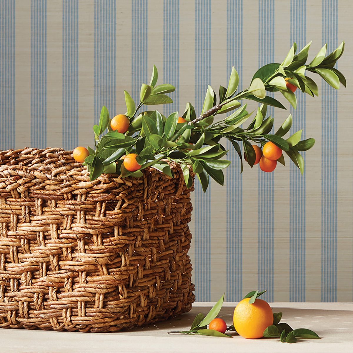 Faux Orange Branches 43", Set of 2