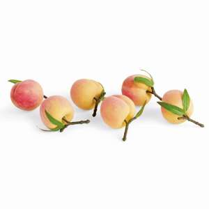 Faux Peaches 4", Set of 6