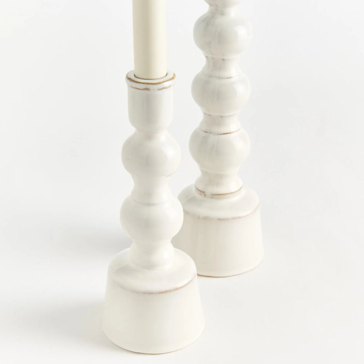 Caroline Taper Holders Set of 2 – Cream