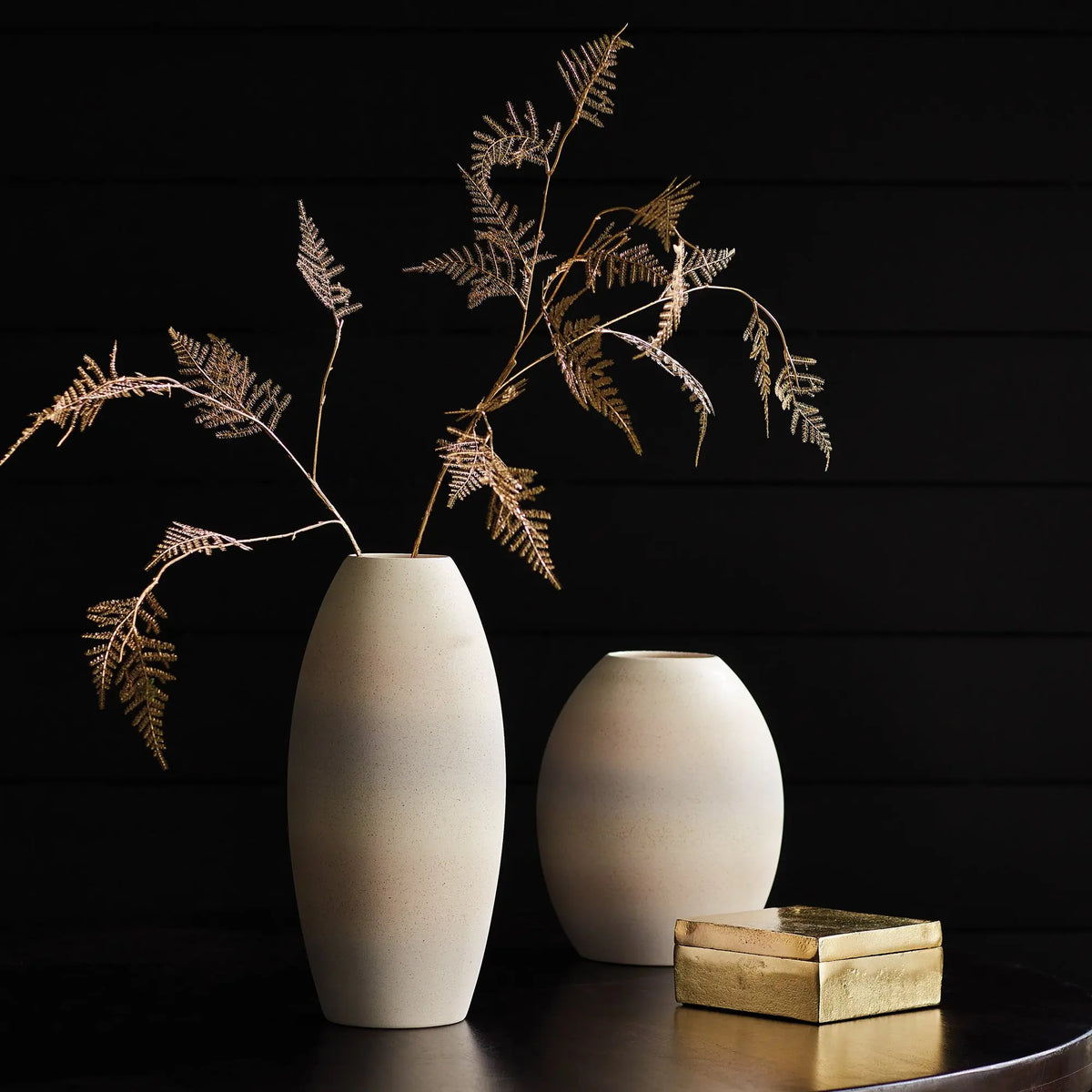 Gilded Fern Stems 36" Set of 4