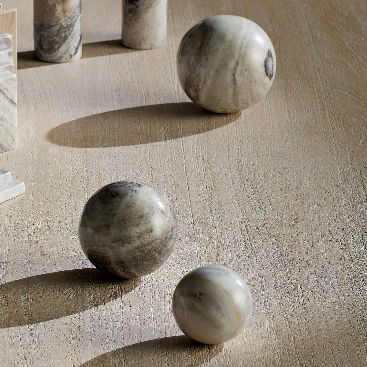 Jaqueline Marble Orbs Set of 3