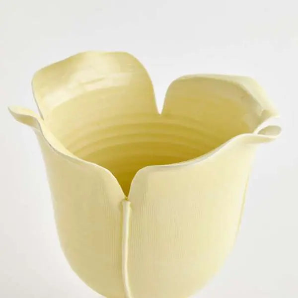 Petalo Vase - Handmade Italian Sculptural Petal Vase (White or Celadon) Napa Home & Garden
