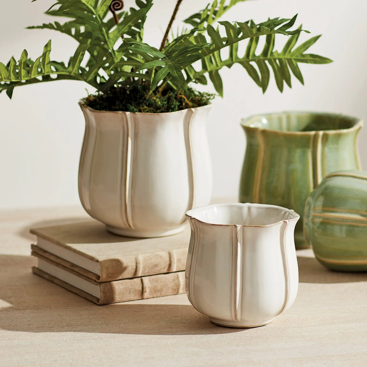Allison Pot Small – White