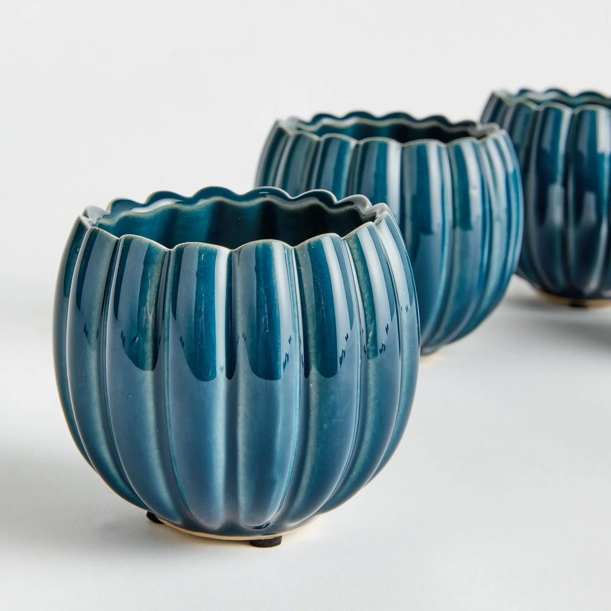 Leanna Mini Pots Set of 4 – Blue