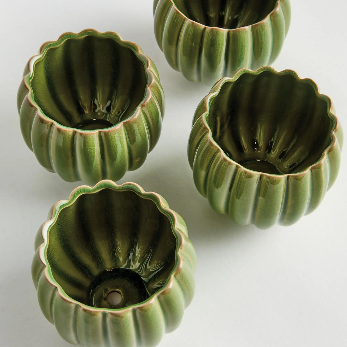 Leanna Mini Pots Set of 4 – Green