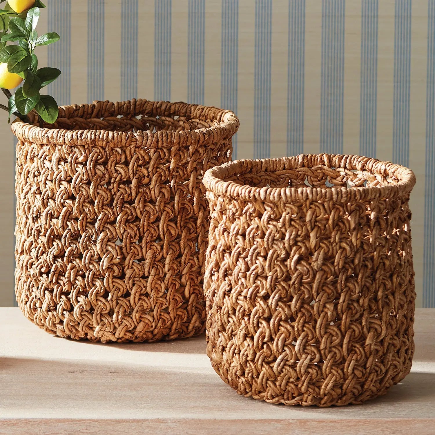 braided storage basket