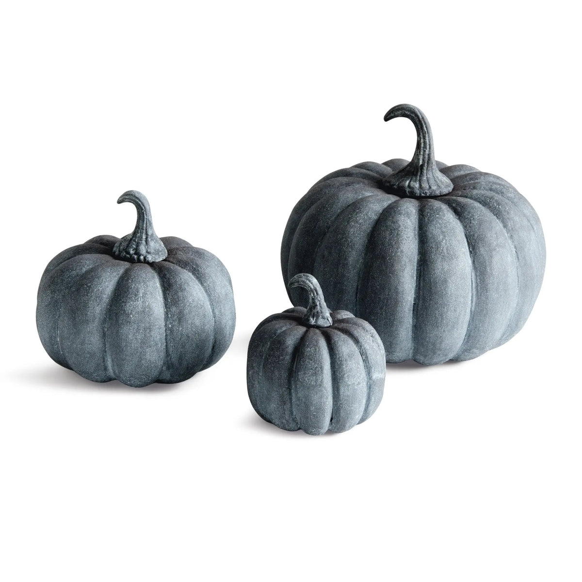 Sculpted Pumpkins Set of 3 – Gray