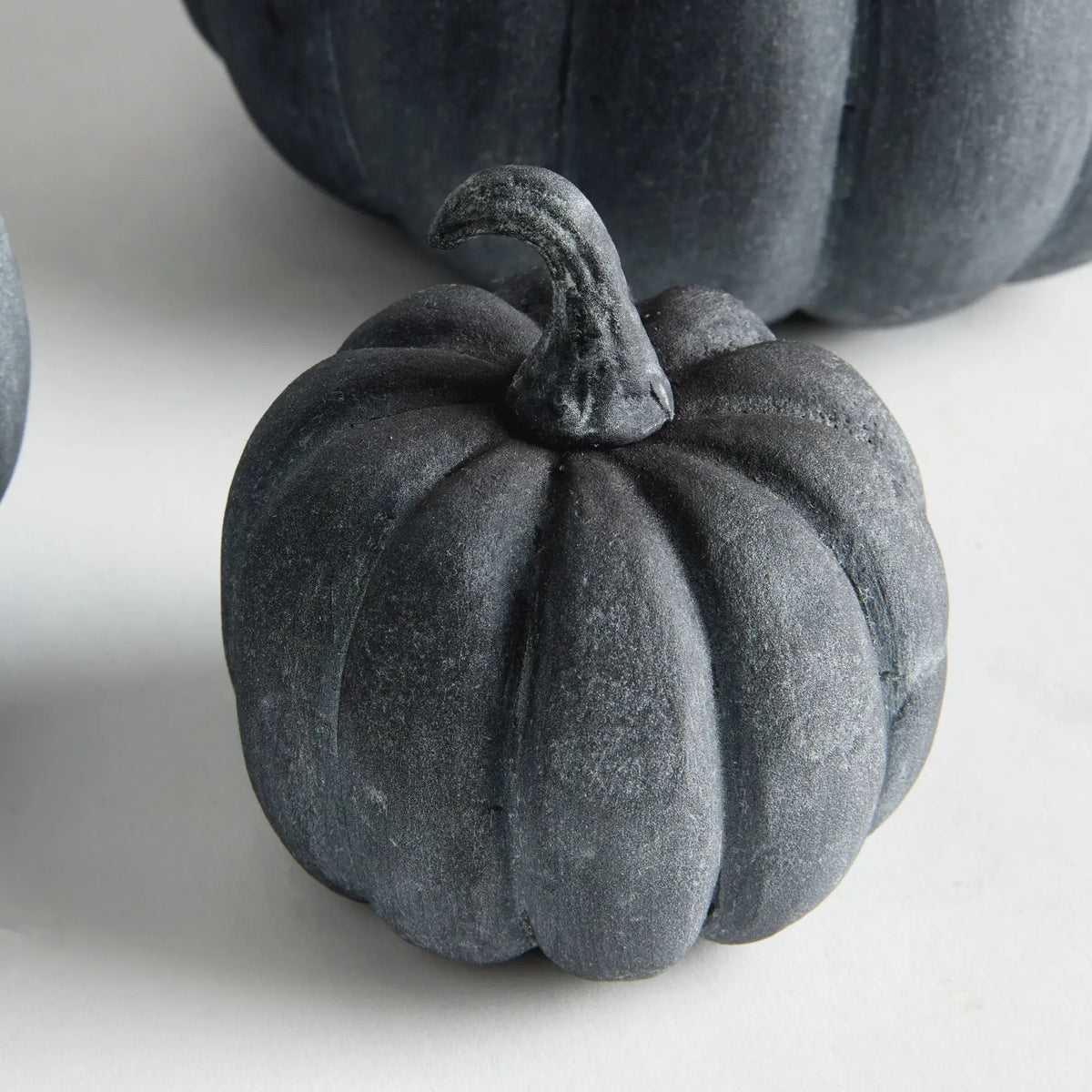 Sculpted Pumpkins Set of 3 – Gray