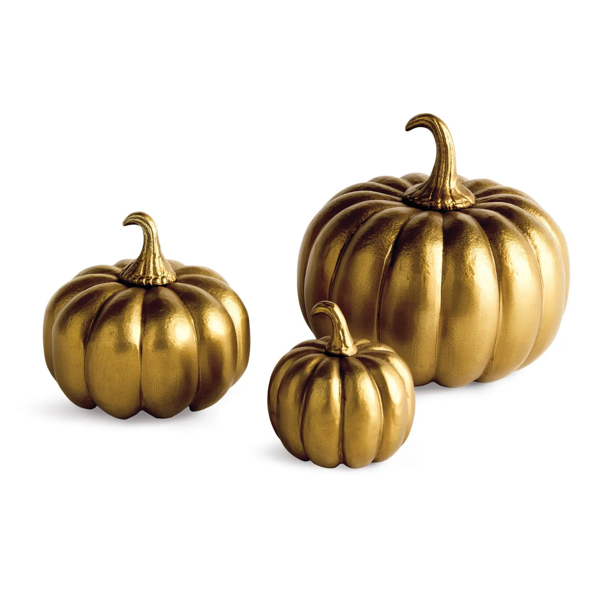 Sculpted Pumpkins Set of 3 – Gold