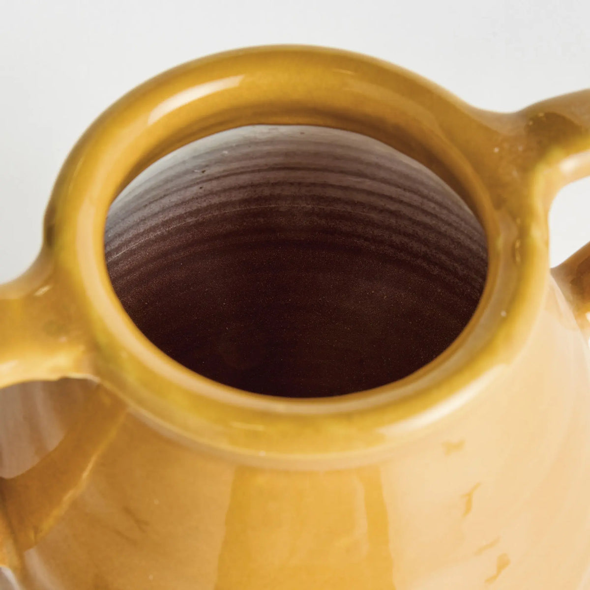 Maisha Vase With Handles Small – Yellow