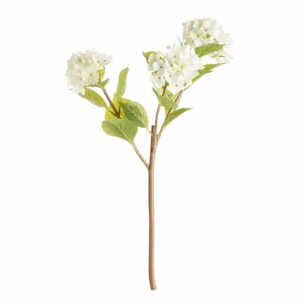 Hydrangea Branches - Set of 2 Life-Like 31" Faux Stems (White or Blue) - Villa Decor & Design