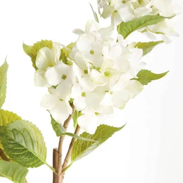 Hydrangea Branches - Set of 2 Life-Like 31" Faux Stems (White or Blue) - Villa Decor & Design