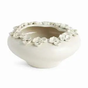 Petite Fleur Sculptural Bowl in White