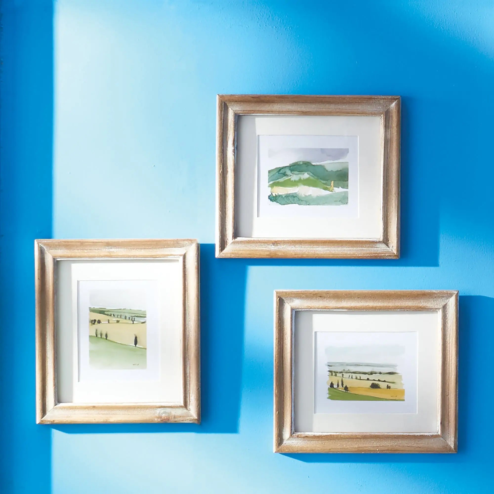 Set of 3 framed Italian landscape prints by Whitney Wolf