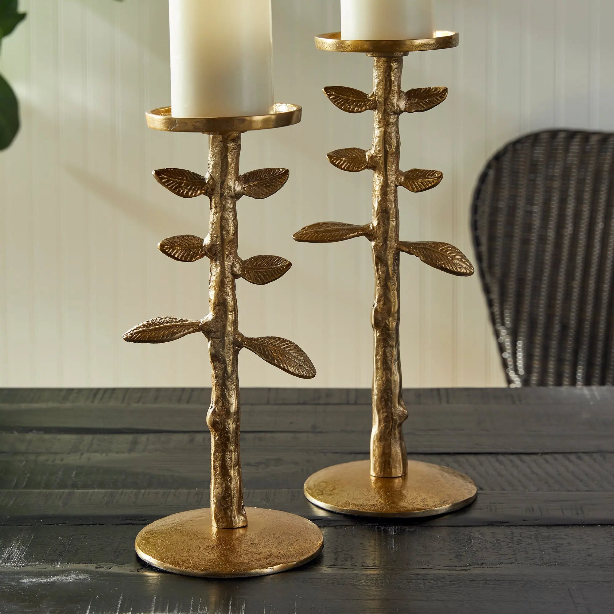 Brier Aluminum Candle Stands
