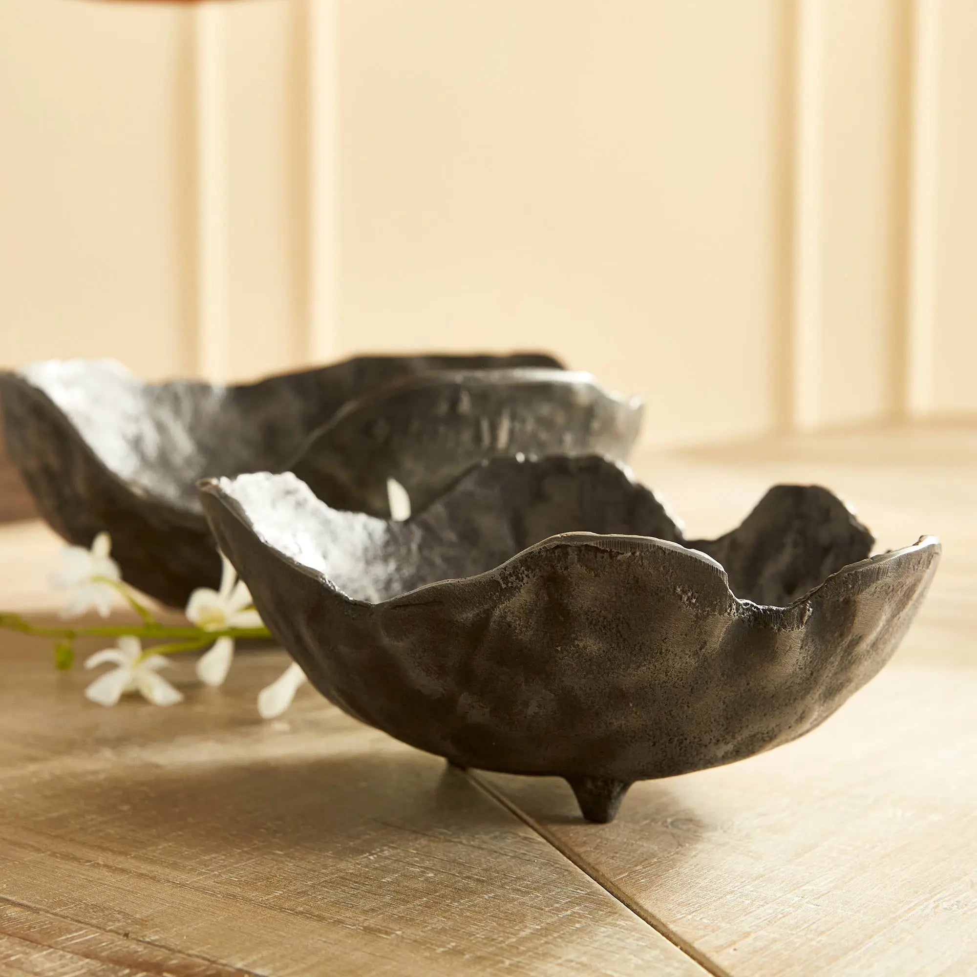 ROLAND ORGANIC DECORATIVE BOWLS, SET OF 2 Villa Decor & Design
