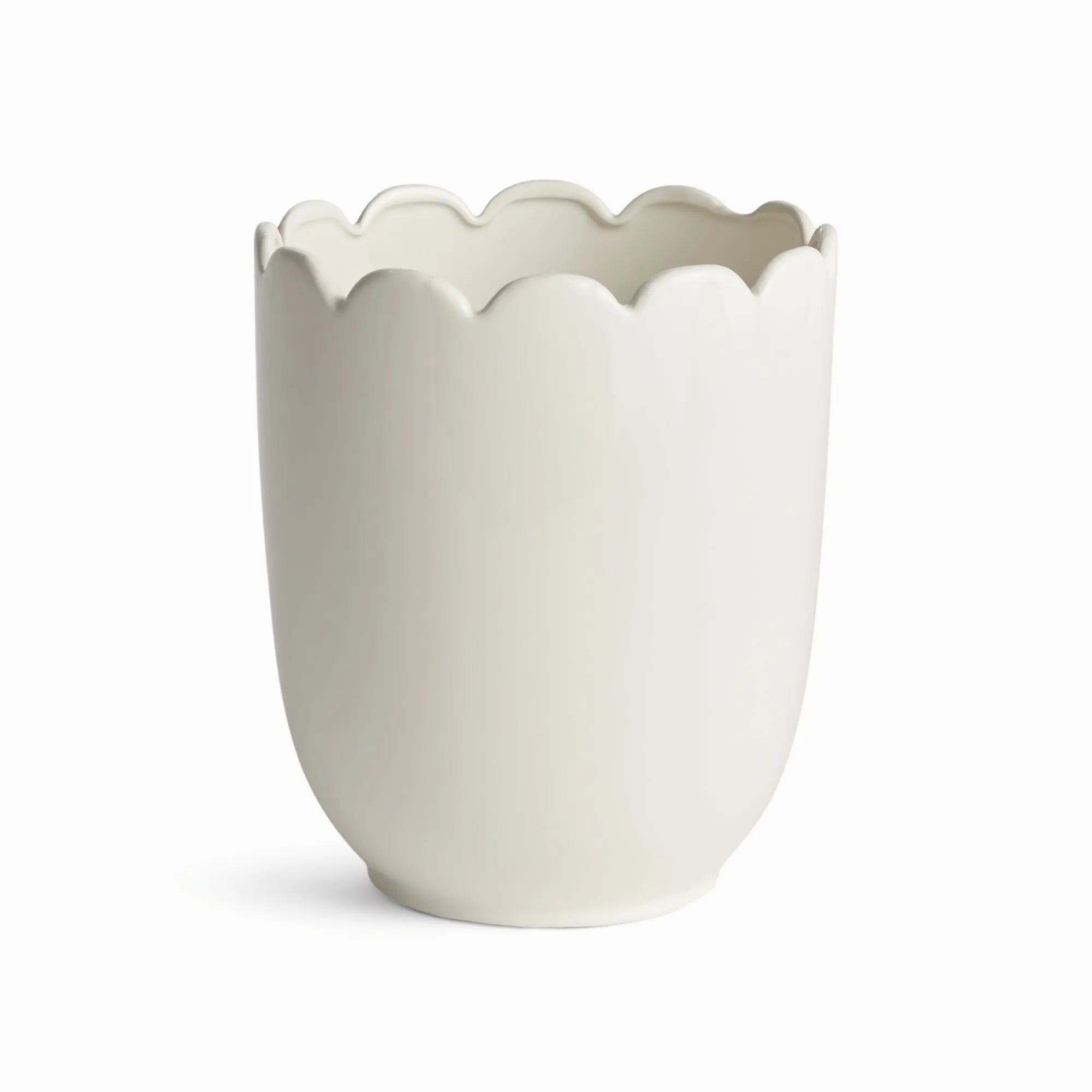 MIRABELLE SCALLOPED EDGE CACHEPOT Villa Decor & Design