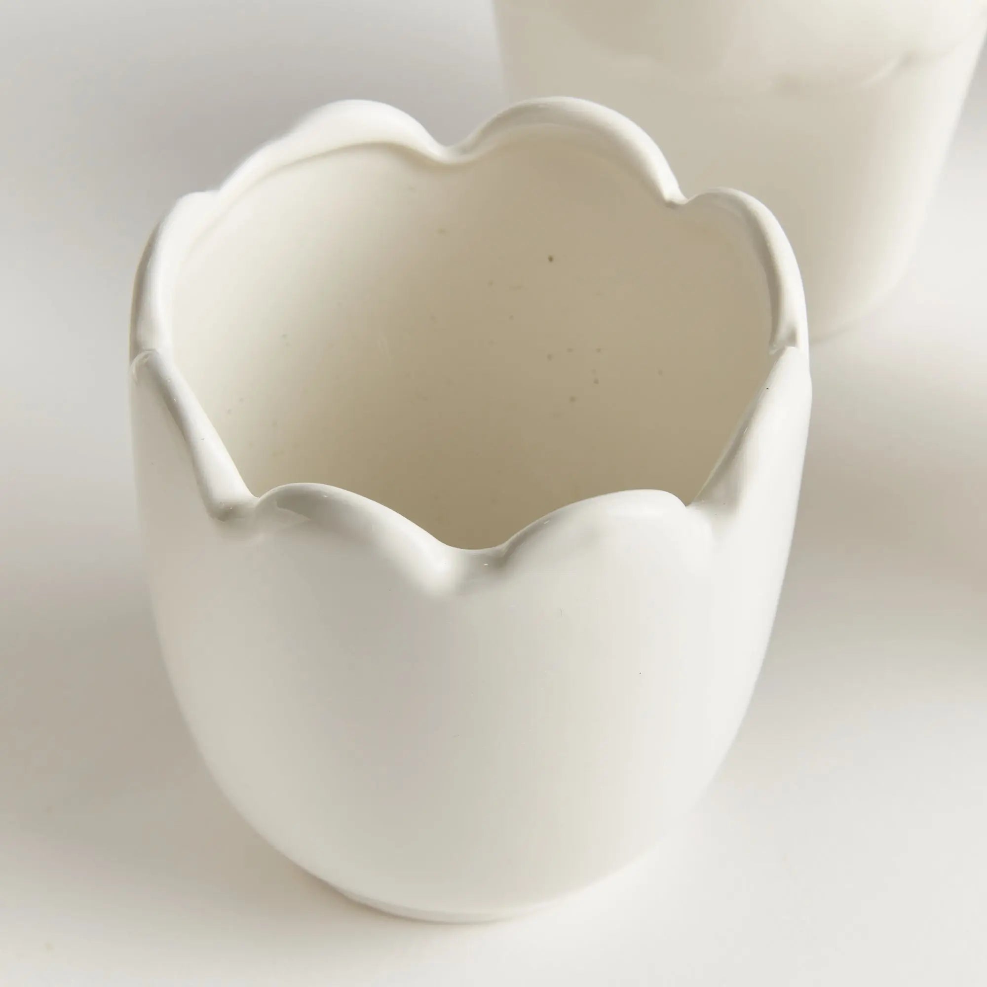 Mirabelle Mini Cachepots - Set of 6 Assorted Clay Vessels (White, Yellow, or Blue) - Villa Decor & Design