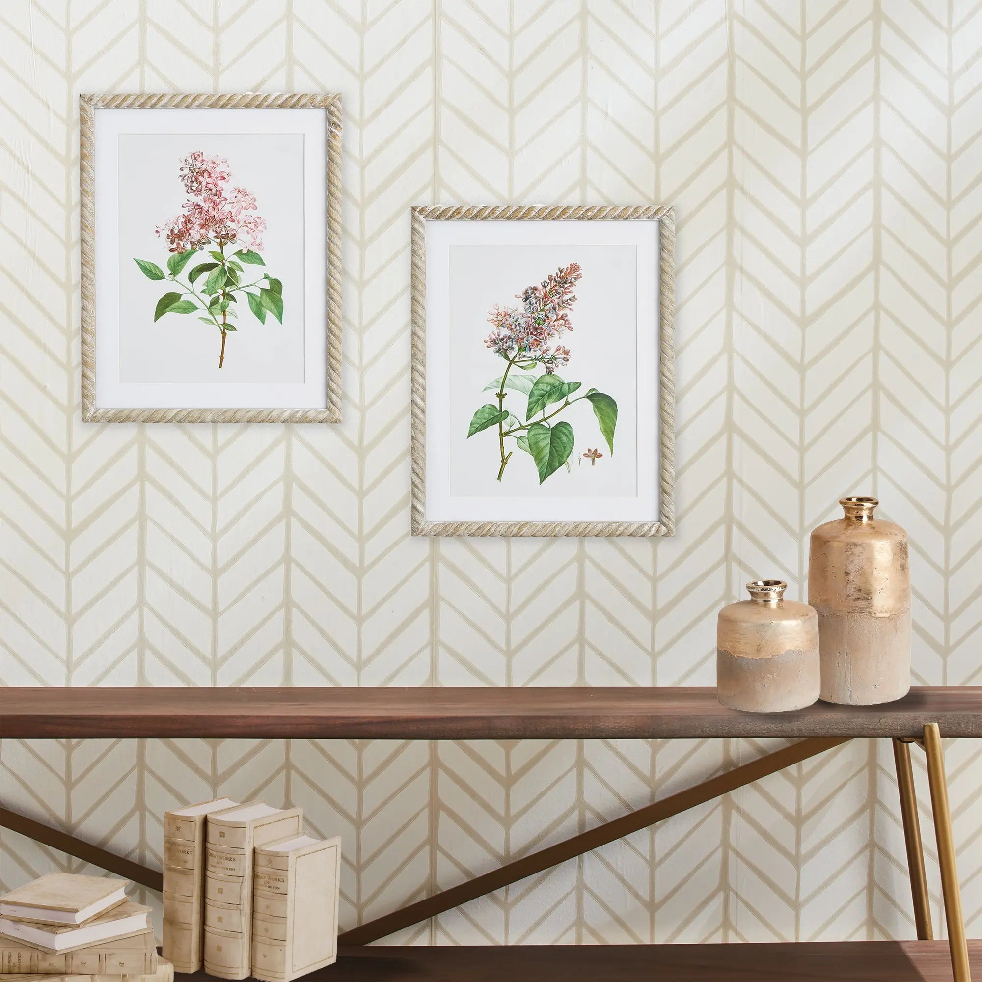 LILAC CUTTING PRINTS, SET OF 2 Villa Decor & Design