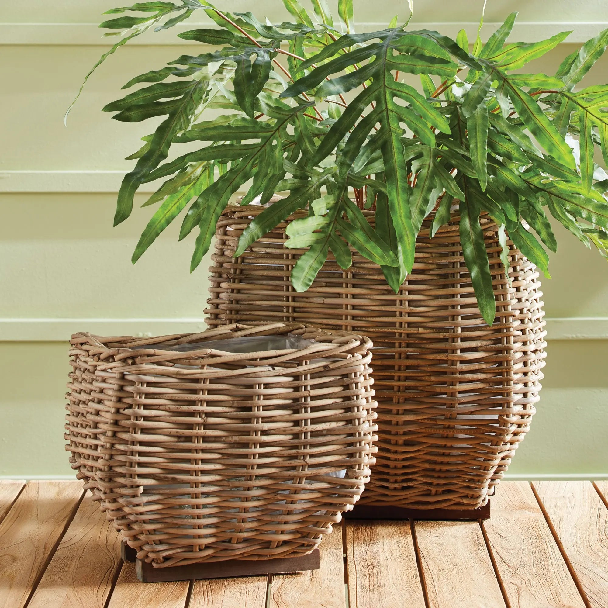 SYLVIE SQUARE TAPER BASKET LARGE Villa Decor & Design