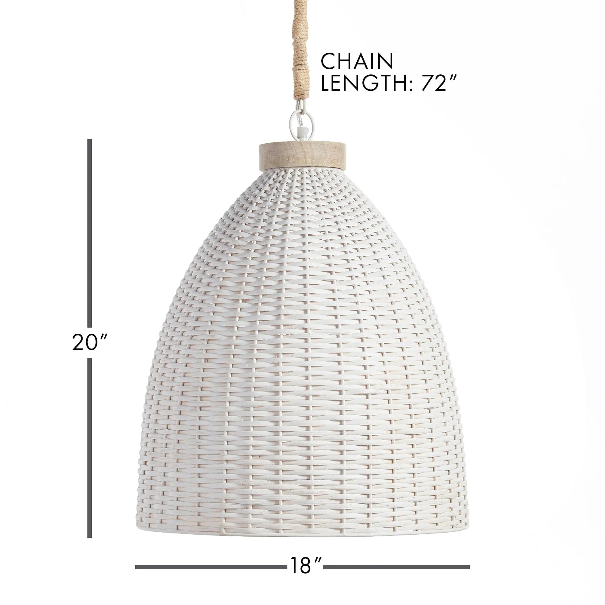 SALINAS PENDANT - Whitewash