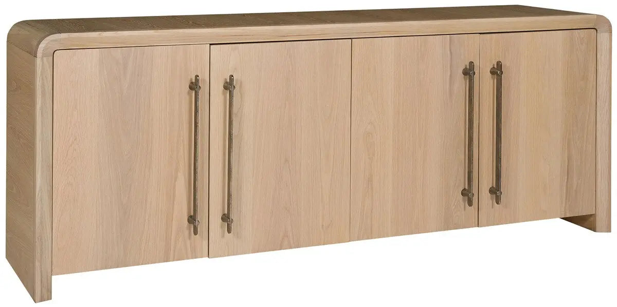 Form Buffet - Four Wood Doors | Wirebrushed Oak in Wheat Finish Vanguard