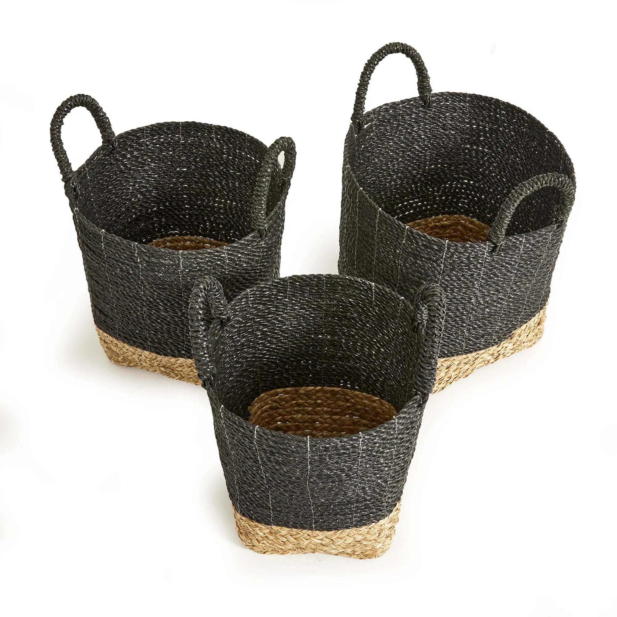 MADURA MARKET BASKETS, SET OF 3 Villa Decor & Design