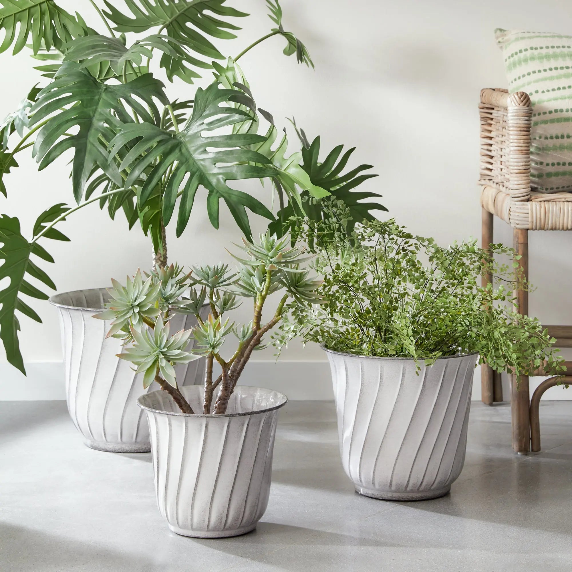 LEILANI POTS, SET OF 3 Villa Decor & Design