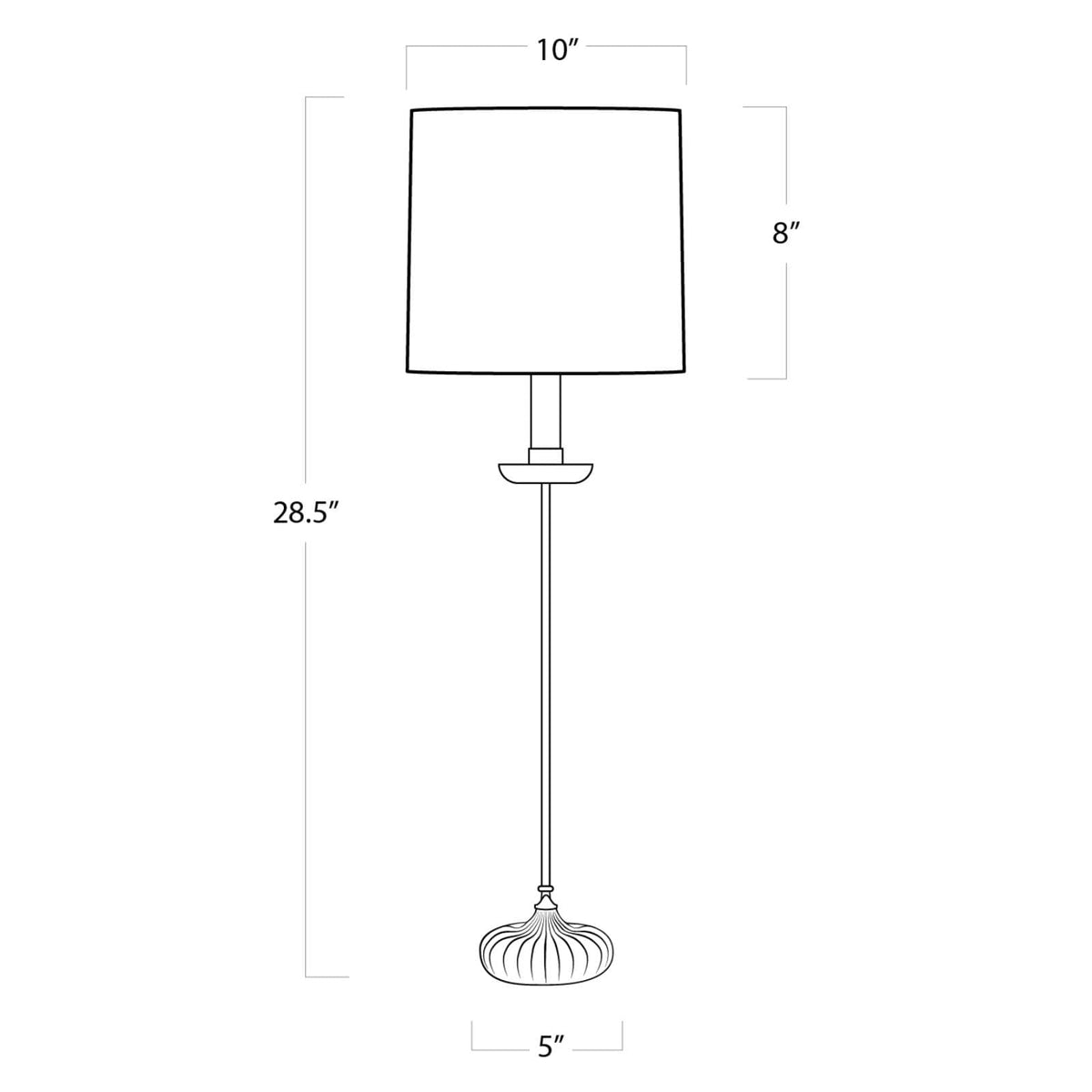 Clove Stem Buffet Lamp – view 6