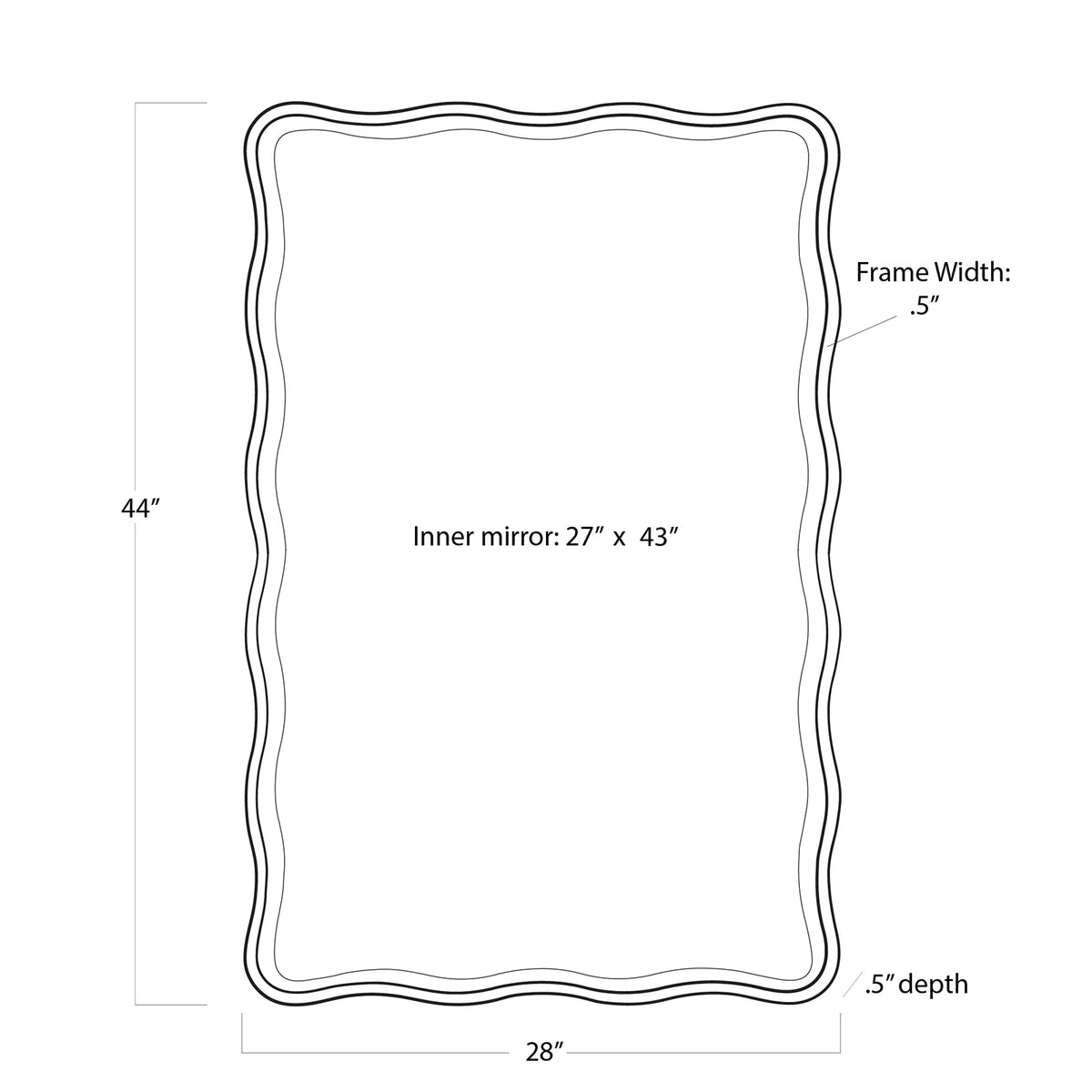 Candice Mirror Rectangle – view 6