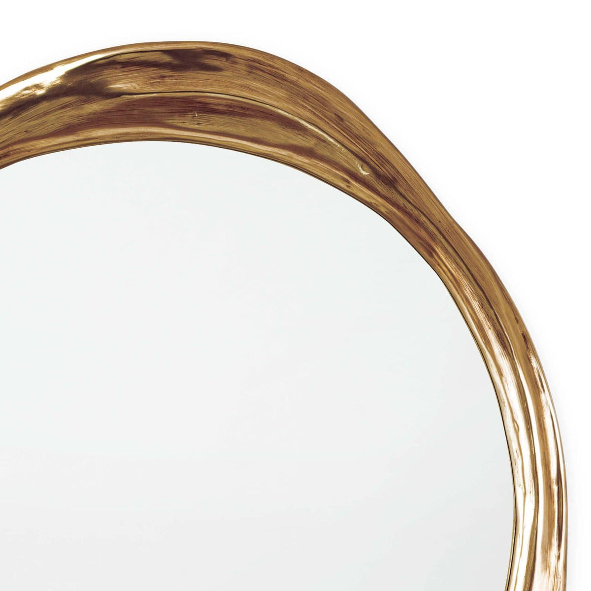 Ibiza Mirror in Antique Gold – view 5